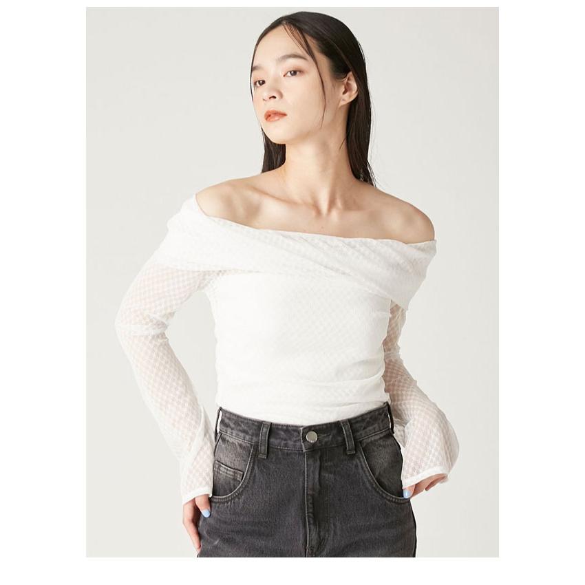 FRAY I.D 2wayオフショルダートップス Mサイズ ベージュ FRAY I.D 2wayオフショルダートップス Mサイズ ベージュ