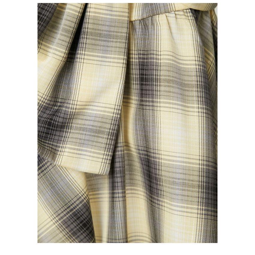 お値下げ　FRAY I.D リボンディテールトップス チェック お値下げ FRAY I.D リボンディテールトップス チェック お値下げ FRAY