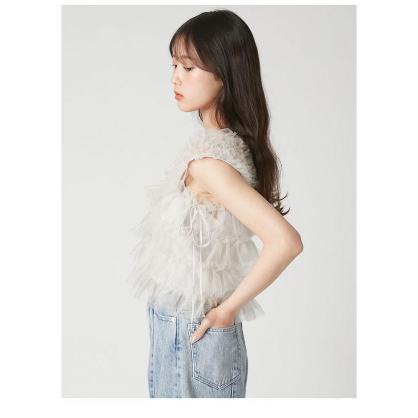 FRAY I.D（フレイ・アイディー） トップス 26春夏 チュールフリル