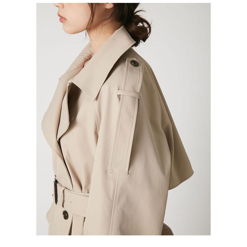 美品✨FRAY I.D フレイアイディー 3wayミドルトレンチコート ベージュ FRAY I.D（フレイ・アイディー） アウター 26秋冬 ミドルトレンチ
