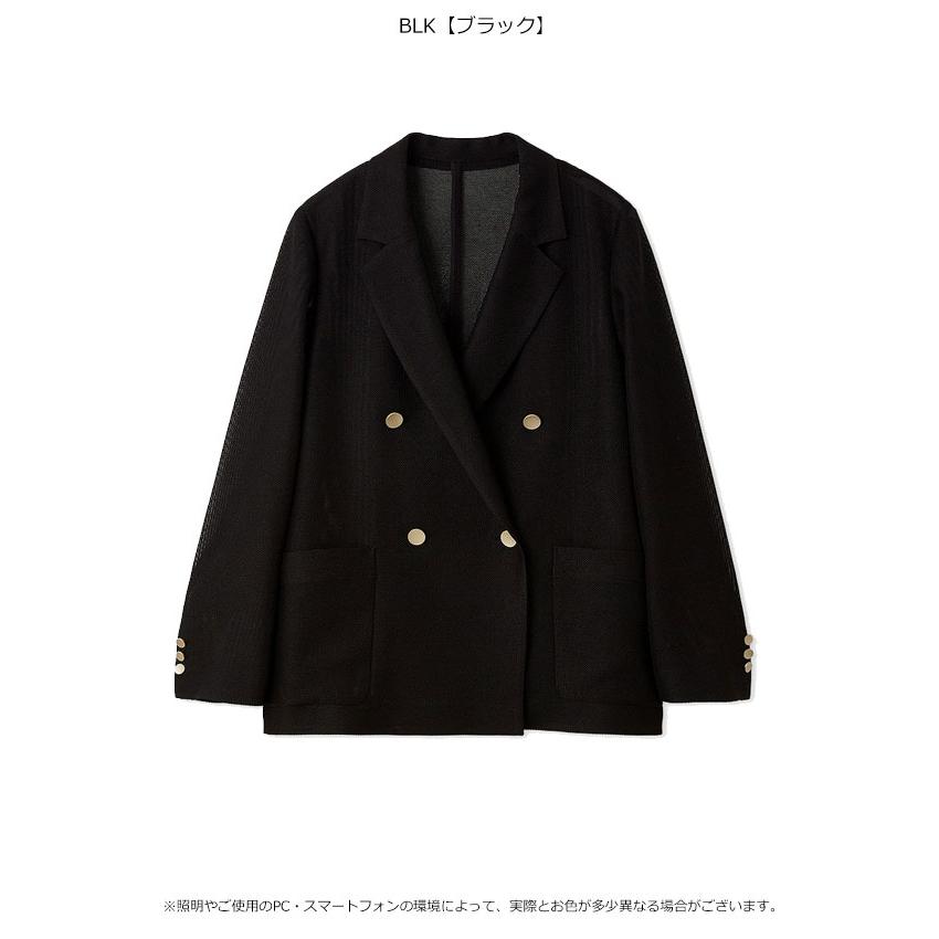 【未使用品】FRAY I.D 26SS ダブルブレストカラミジャケット 黒 0 FRAY I.D（フレイ・アイディー） SALE50%OFF アウター 26春夏 ダブル
