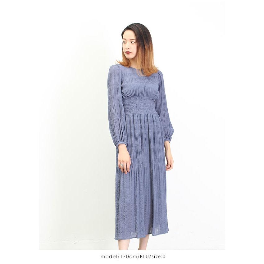 Sale フレイアイディー Fray I D 19秋冬 シャーリングプリーツワンピース レディース ワンピース ロング丈 長袖 シャーリング クルーネック Fwfo バッグ ワンピースのダブルハート 通販 Yahoo ショッピング