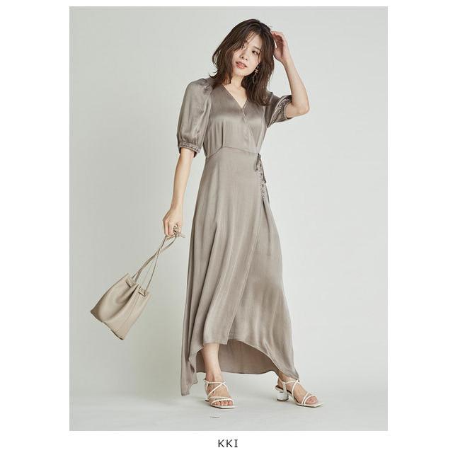 フレイアイディー Fray I D 21春夏 Ipekerサテンアシメヘムワンピース レディース ワンピース ロングワンピース 半袖 サテンワンピース 光沢感 Fwfo Select Shop Double Heart 通販 Yahoo ショッピング