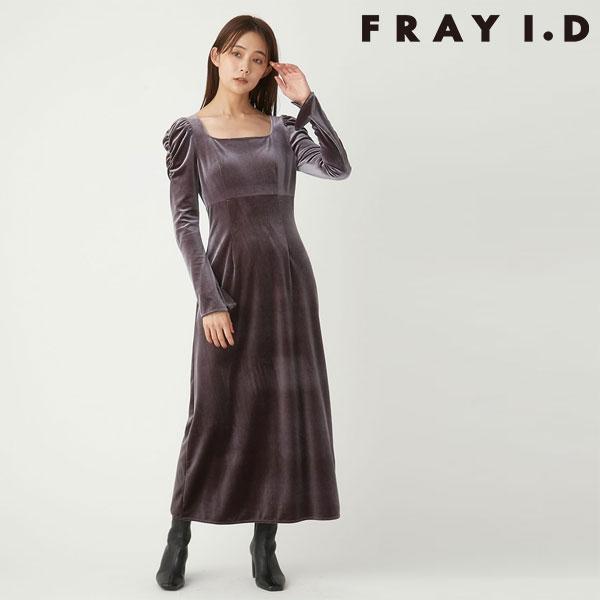 ♡ページ 【FRAY.I.D】ワンピース／サイズ1 FRAY I.D（フレイ・アイディー） ワンピース 24秋冬 スクエアネック
