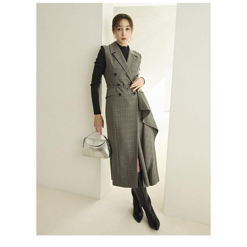 FRAY I.D 新作10%OFF フレイアイディー ワンピース 25秋冬 ダブル