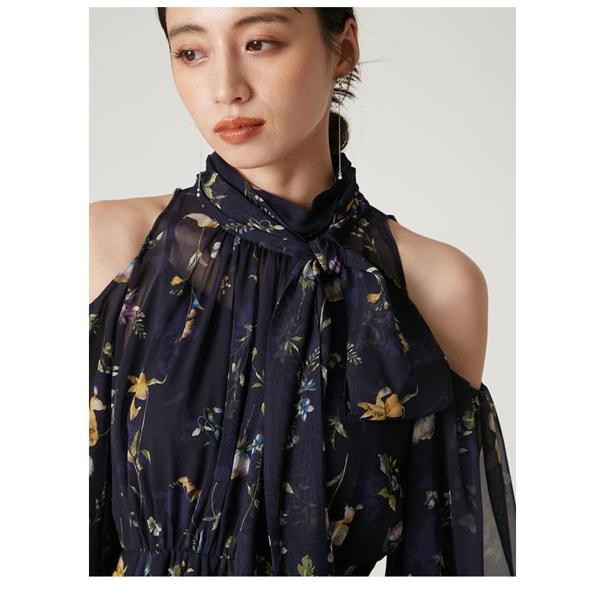 FRAY I.D（フレイ・アイディー） ワンピース 25秋冬 フラワープリント