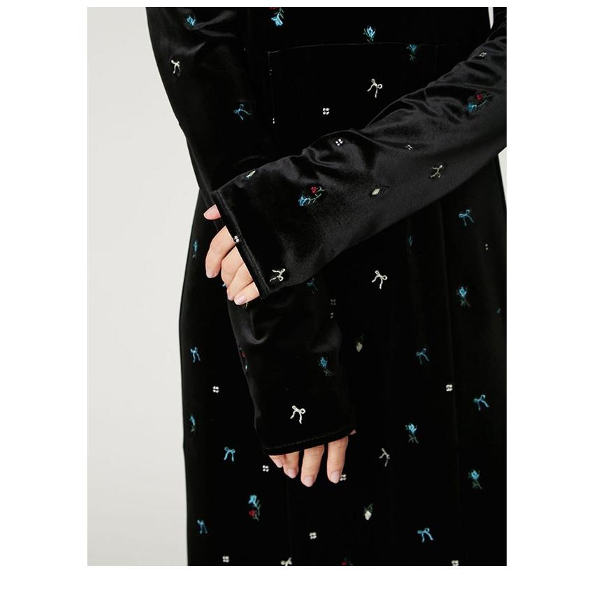 FRAY I.D（フレイ・アイディー） SALE20%OFF ワンピース 25秋冬 ベロア