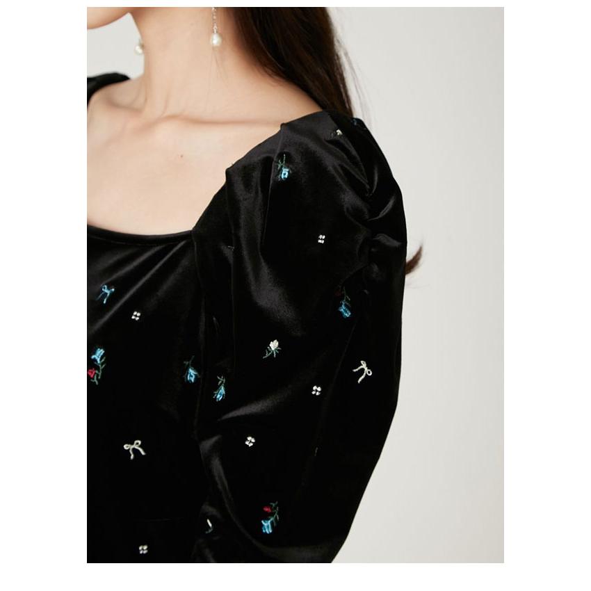 FRAY I.D（フレイ・アイディー） SALE20%OFF ワンピース 25秋冬 ベロア