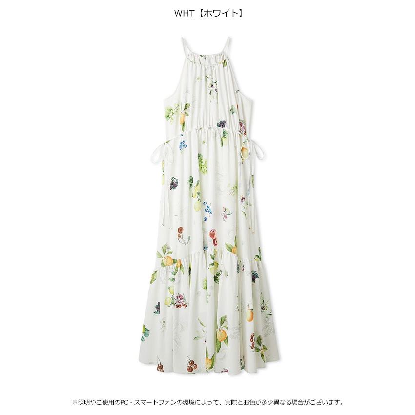 フレイアイディー FRAY I.D ワンピース 26春夏 フルーツプリントホルターワンピース／ウォッシャブル・吸水速乾 マキシ丈 キャミソール フレア fwfo262079の画像