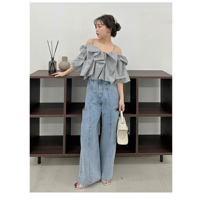 FRAY I.D（フレイ・アイディー） ボトムス 26春夏 カットアウトバレル