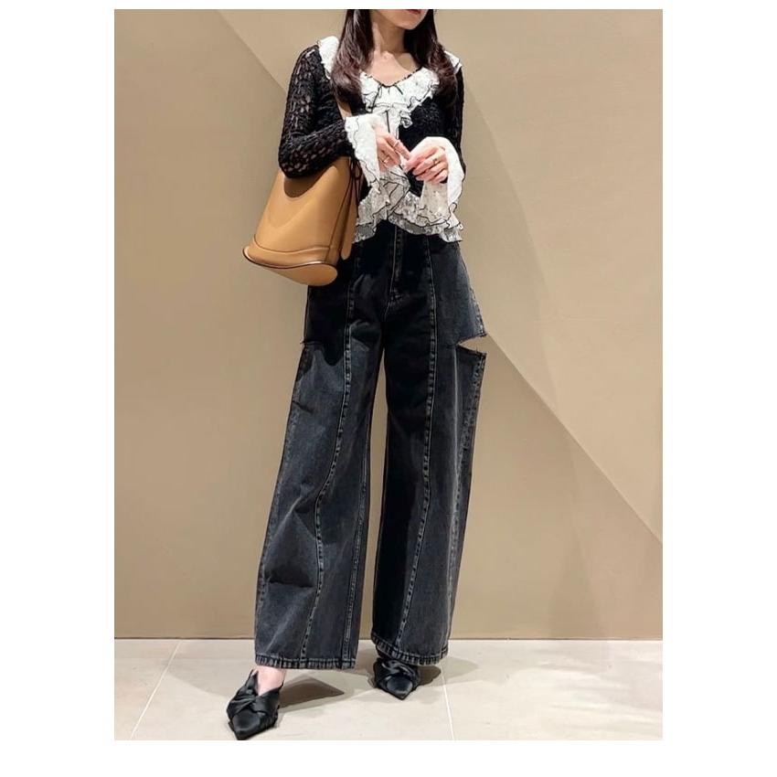 FRAY I.D（フレイ・アイディー） ボトムス 26春夏 カットアウトバレル