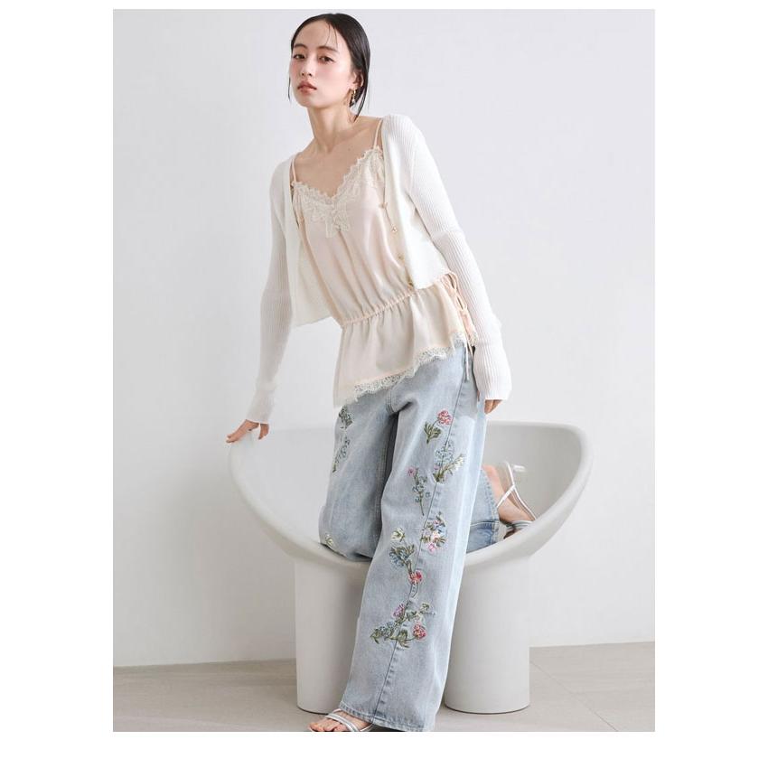 FRAY I.D（フレイ・アイディー） トップス 26春夏 フラワーエンブロイ