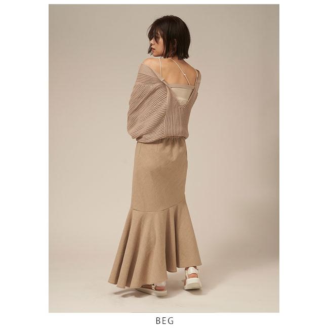 即納】 SALE フレイアイディー FRAY I.D リネンライクラッフルアシメ  