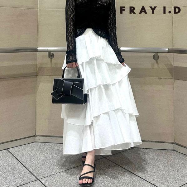 FRAY I.D（フレイ・アイディー） ボトムス 26春夏 アシメフリル