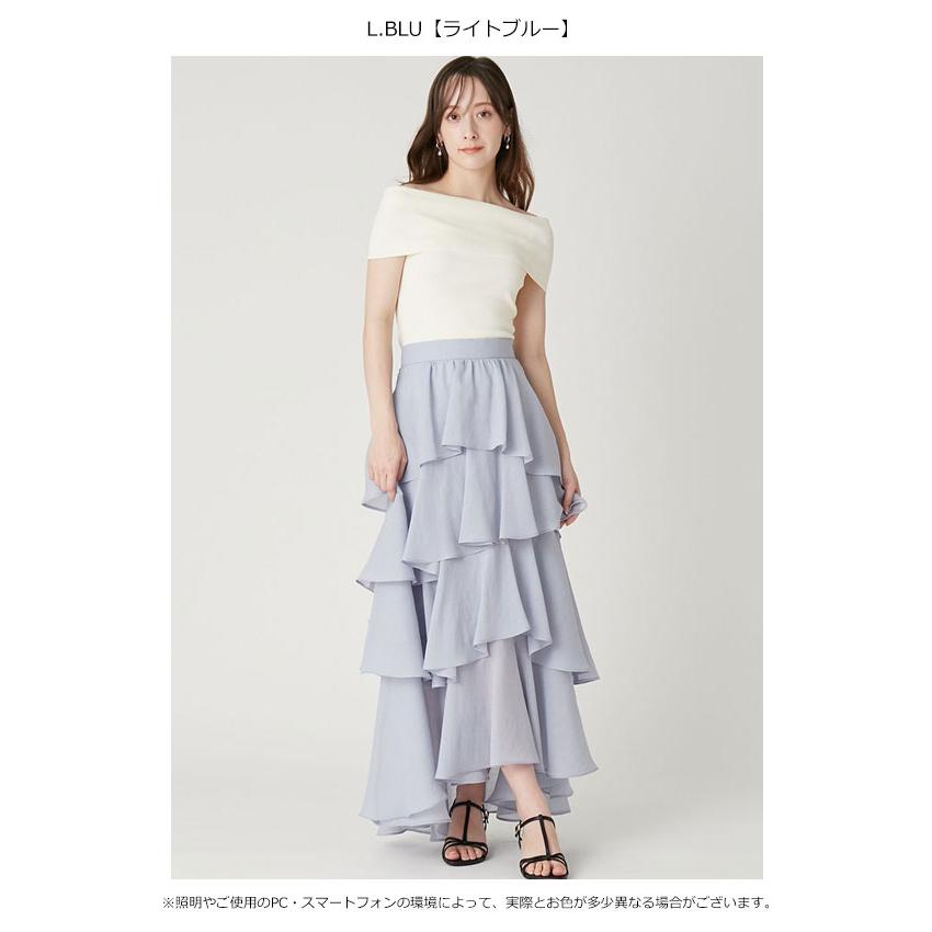 【美品】FRAY I.D フレイアイディー　イレヘムティアードスカート　ミント 美品】FRAY I.D フレイアイディー イレヘムティアードスカート ミント