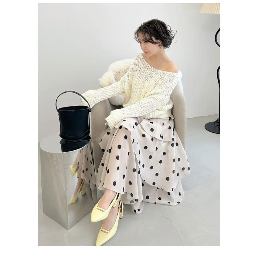 FRAY I.D（フレイ・アイディー） ボトムス 26春夏 アシメフリル