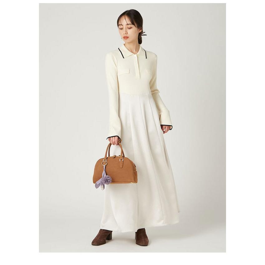 フレイアイディー ❤︎ メタルハンドルボストン　バッグ FRAY I.D（フレイ・アイディー） SALE50%OFF バッグ 25秋冬 ラウンド