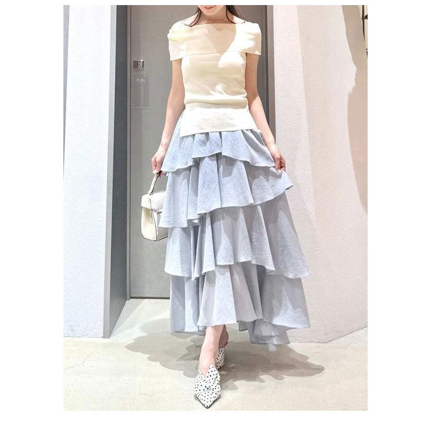 新品タグ付き♡FRAY I.D フレイ アイディー♡リボンプリントメッシュトップ FRAY I.D(フレイアイディー)】「Lady refined」をテーマにした2025年春