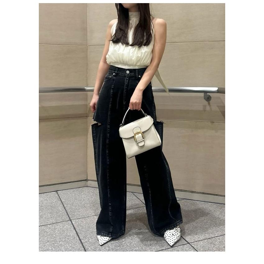 新品タグ付き♡FRAY I.D フレイ アイディー♡リボンプリントメッシュトップ FRAY I.D(フレイアイディー)】「Lady refined」をテーマにした2025年春