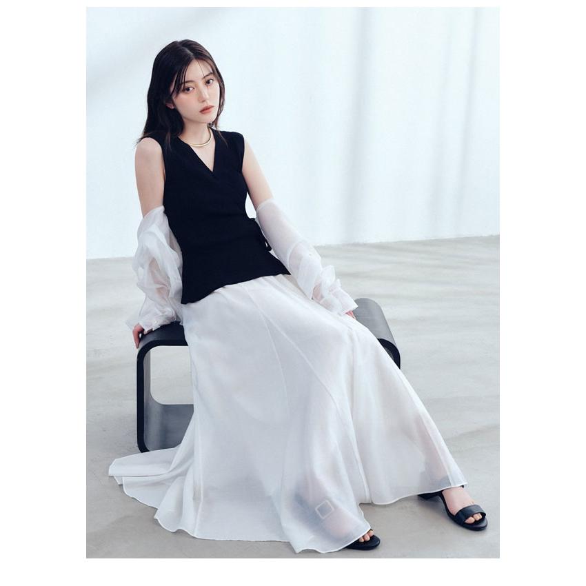 未使用◇FRAY I.D 2way ロングスカート ワンピース ブルー M FRAY I.D（フレイ・アイディー） ワンピース 26春夏 2wayニット