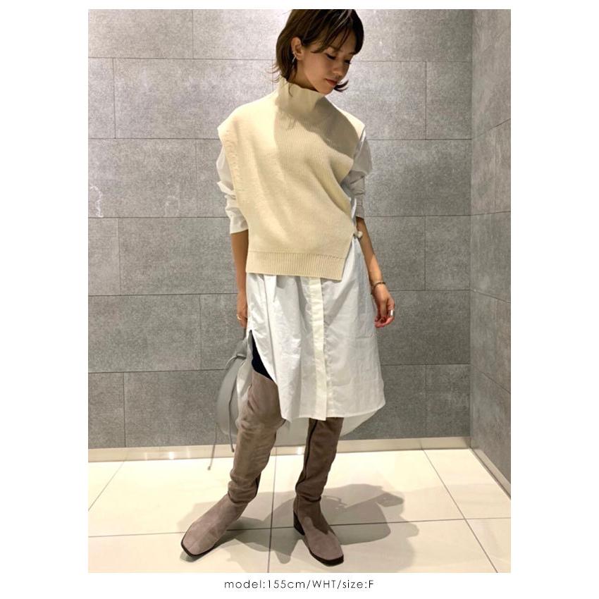 Sale フレイアイディー Fray I D 秋冬 ニットベストロングシャツ レディース トップス シャツ ニット ロングシャツ ニットベスト レイヤード 重ね着 Fwnt4056 バッグ ワンピースのダブルハート 通販 Yahoo ショッピング