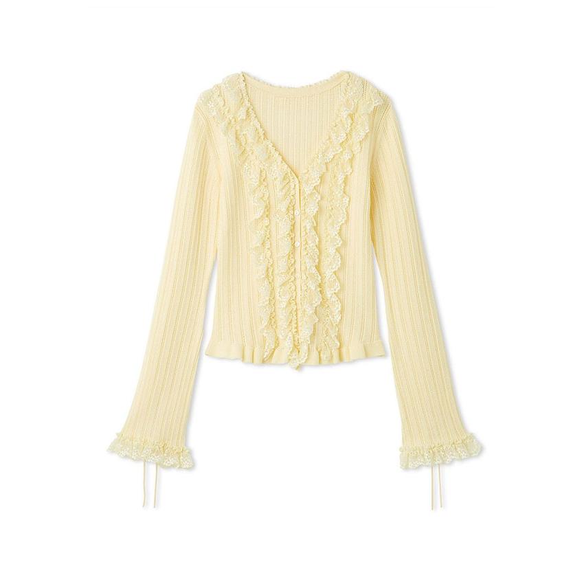 FRAY I.D（フレイ・アイディー） トップス 25秋冬 フリルレースコンビ