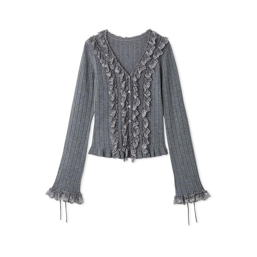 FRAY I.D（フレイ・アイディー） トップス 25秋冬 フリルレースコンビ