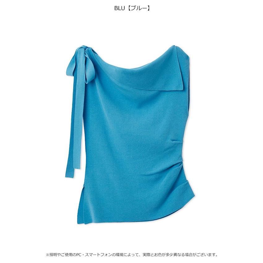 新品タグ付き　  FRAY I.D アシメリブプルオーバー 完売品　ブルー FRAY I.D - 新品タグ付き FRAY I.D アシメリブプルオーバー 完売品