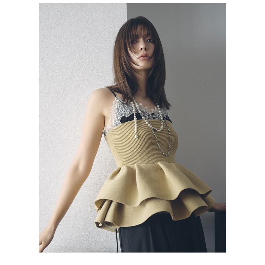 タックペプラムベアTOPS SNIDEL（スナイデル）の「タックペプラムベアTOPS（シャツ/ブラウス