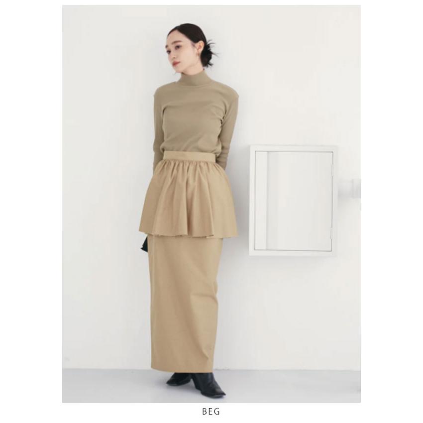 SALE ヘラ Hella トップス 23秋冬 HIGHNECK RIB CUTSEW ミドル丈 SALE ヘラ Hella トップス 23秋冬 HIGHNECK RIB CUTSEW ミドル丈
