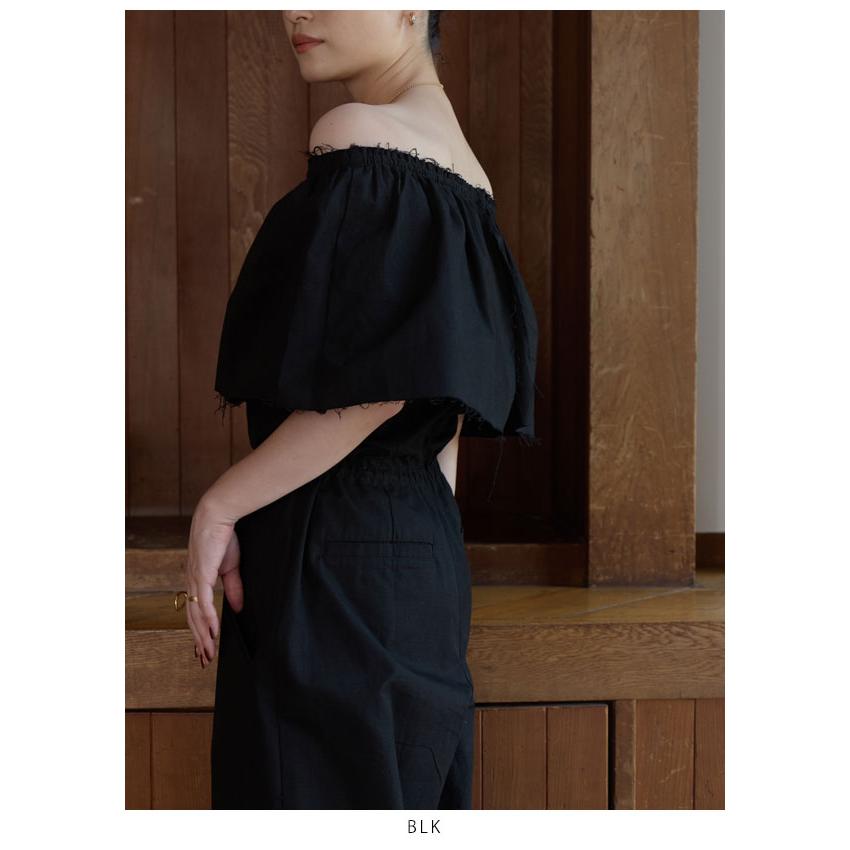 SALE60%OFF ヘラ Hella ワンピース 春夏 OFFSHOULDER COTTON COMBINAISON 半袖 ロング丈 オケージョン ドレス h241-02_16