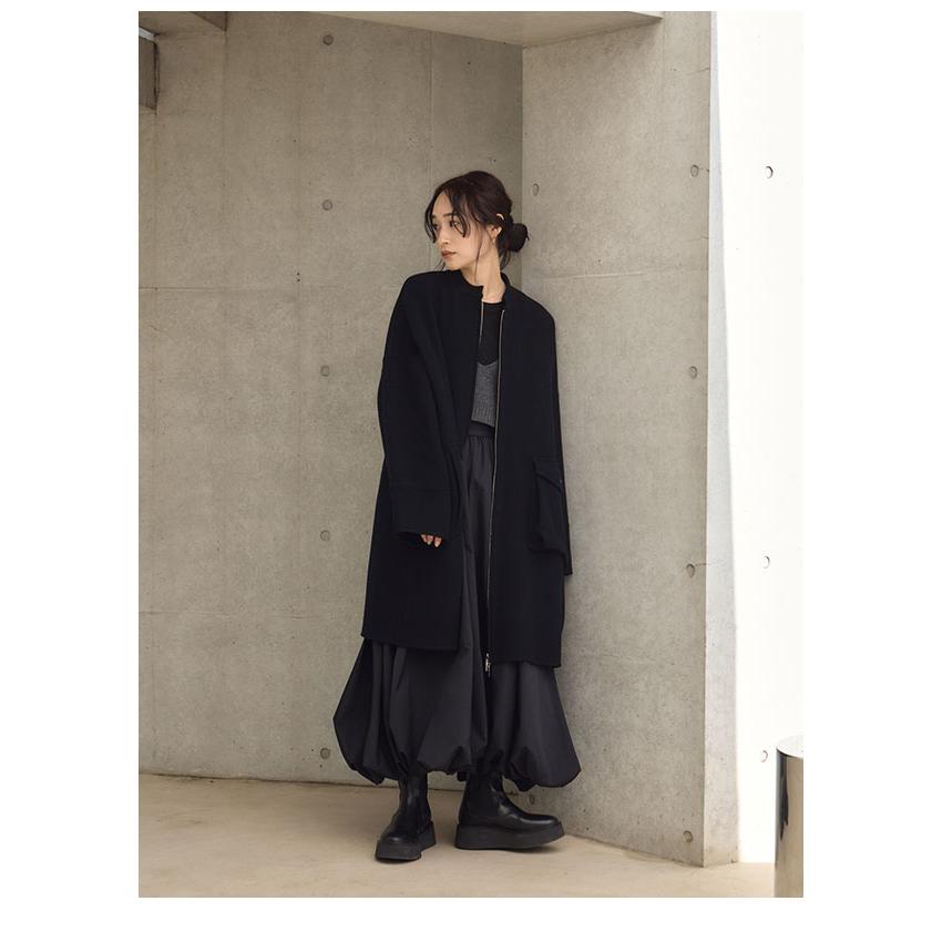 ヘラ Hella 24秋冬 DOUBLE ZIP REVER CO アウター ミドル丈 長袖 h243