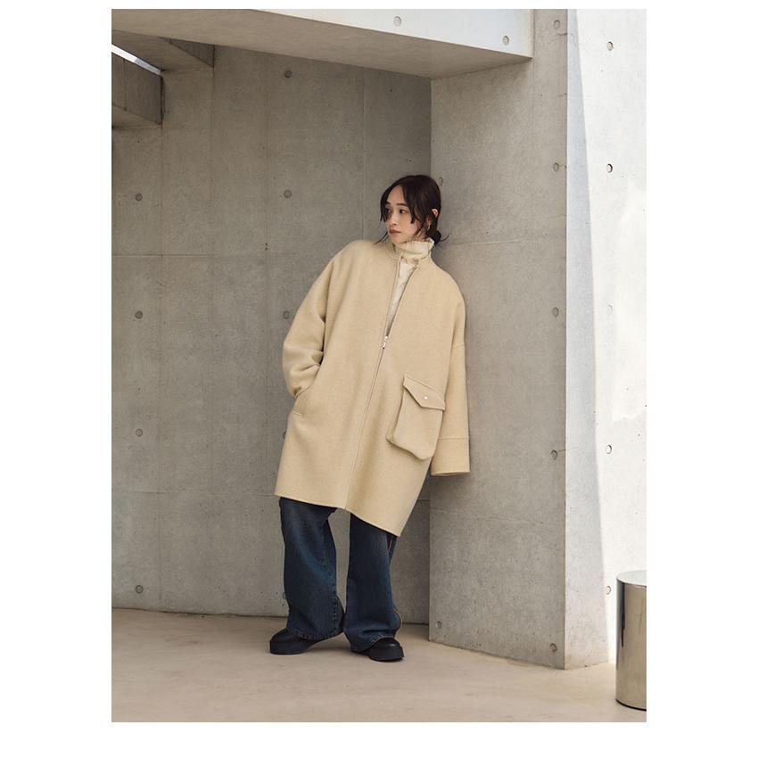 ヘラ Hella 24秋冬 DOUBLE ZIP REVER CO アウター ミドル丈 長袖 h243