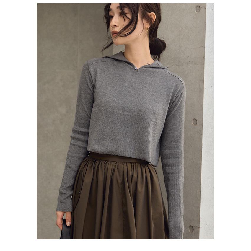 ミュベール　トップス ヘラ Hella 24秋冬 2WAY KNIT PULLOVER トップス ニット プル