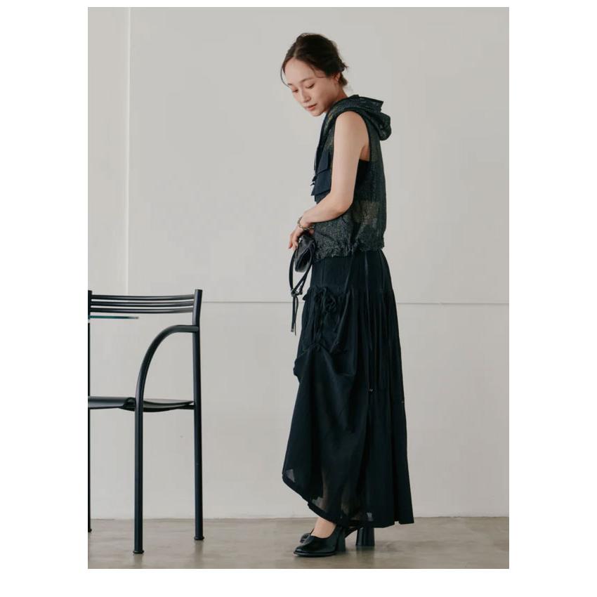 ヘラ Hella 25春夏 lame tulle vest ラメチュールベスト トップス