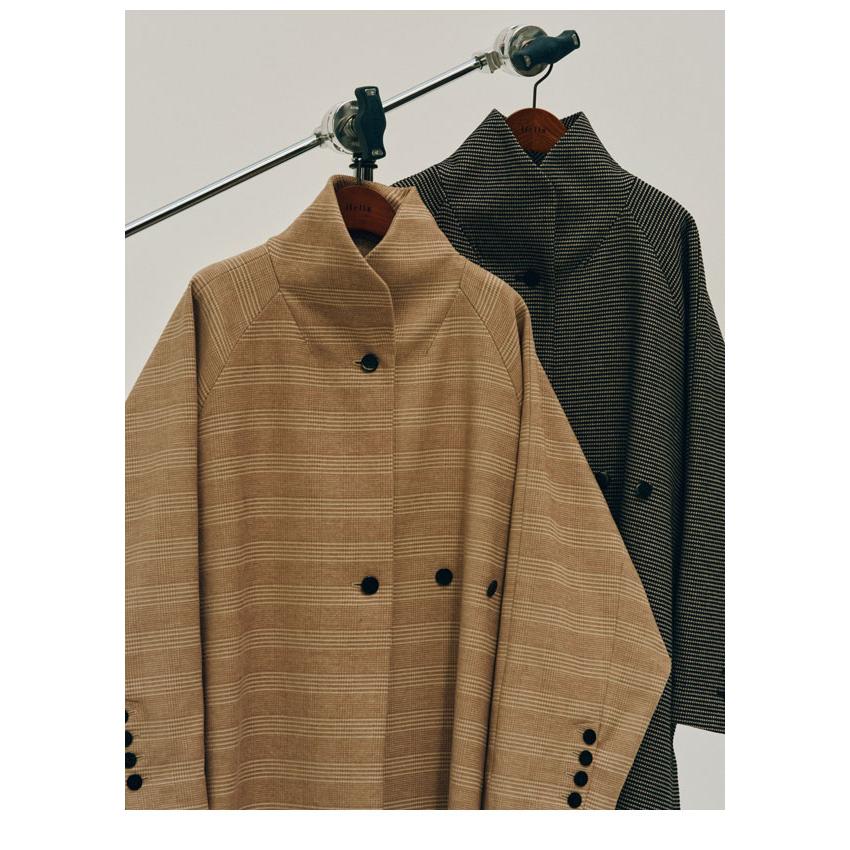 ヘラ Hella 25秋冬 tweed long coat ツイードロングコート 9月