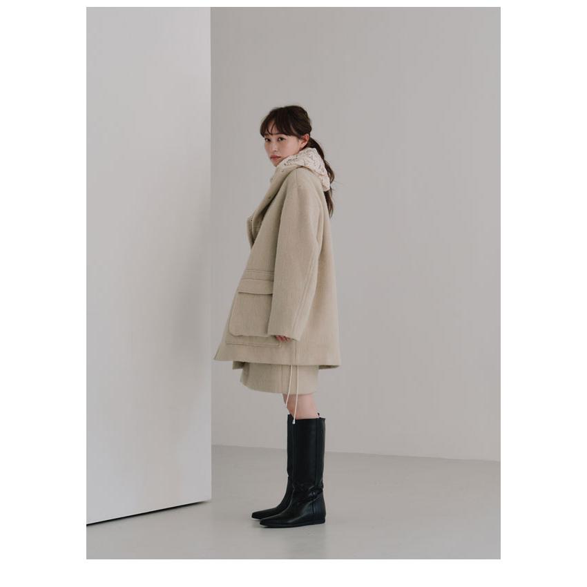 ヘラ Hella 25秋冬 wool shaggy coat ウールシャギーコート