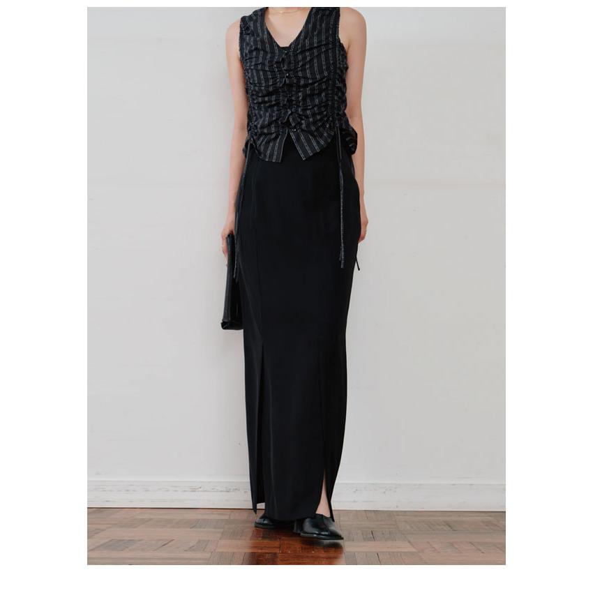 ヘラ Hella 26春夏 gather stripe top ギャザーストライプトップ 3月