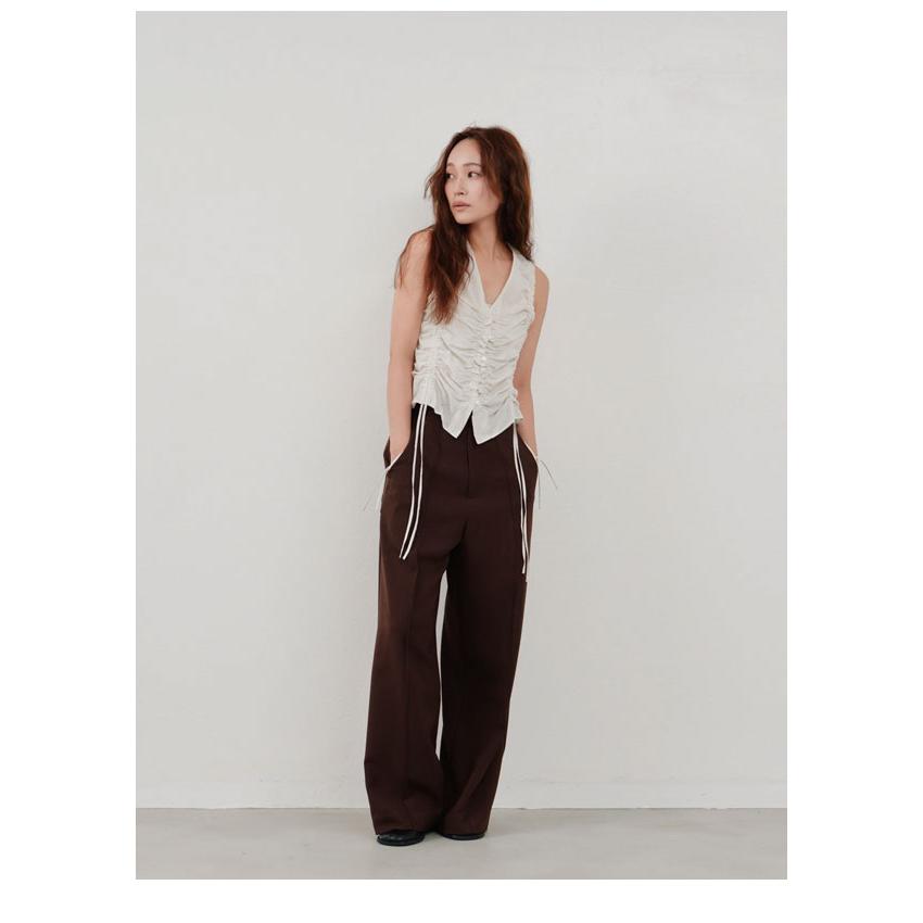 シャツ+ブラウス(半袖+袖なし) Hella     gather stripe top ヘラ Hella 26春夏 gather stripe top ギャザーストライプトップ 3月