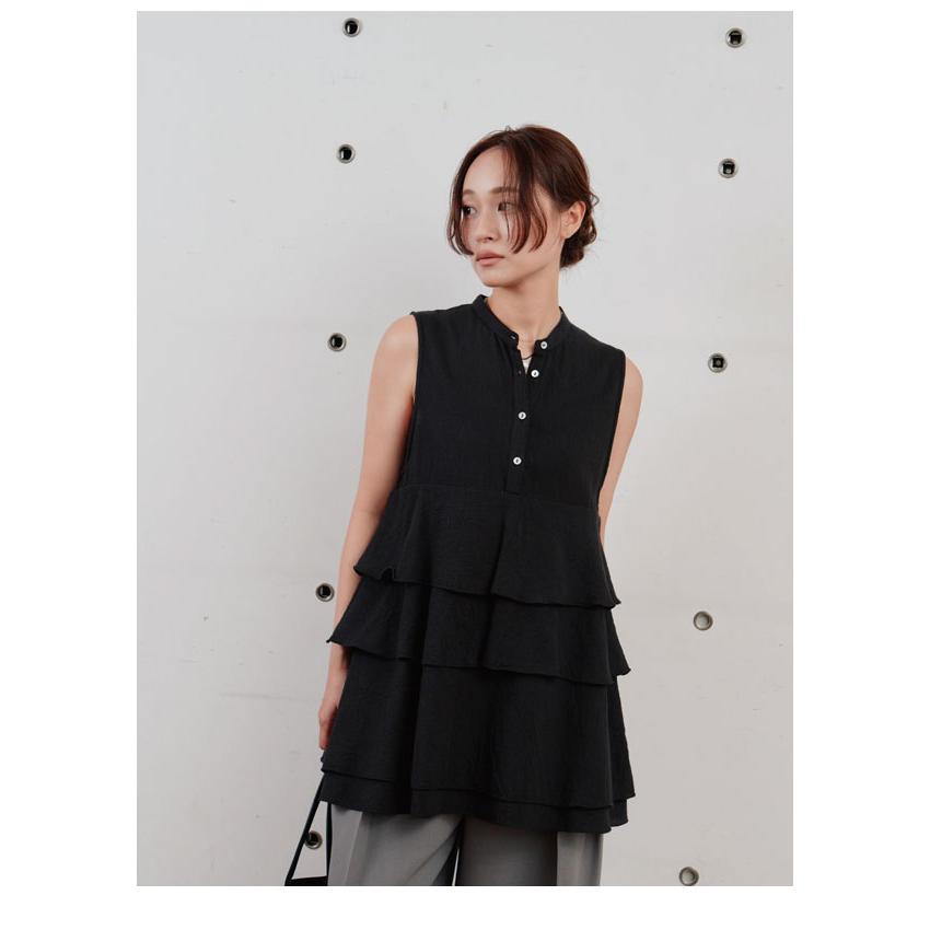 ヘラ Hella 26春夏 cotton crepe layer top コットンクレープレイヤー