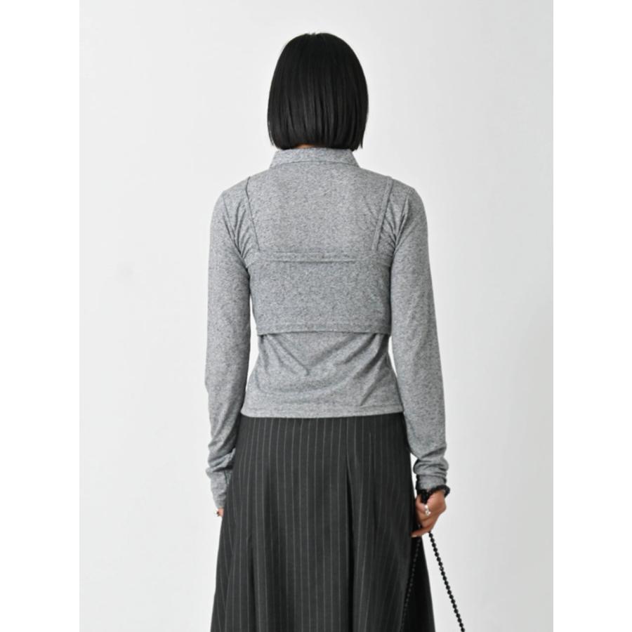 SALE60%OFF エギュゼ iGUISER トップス 24秋冬 cotton bustier set cardigan コットンビスチェセットカーディガン 長袖 ミドル丈 ig-ig024 |  | 03