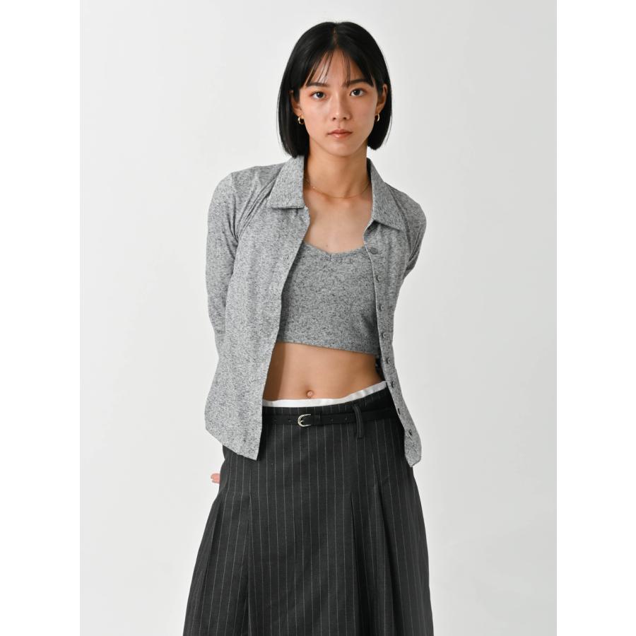 SALE60%OFF エギュゼ iGUISER トップス 24秋冬 cotton bustier set cardigan コットンビスチェセットカーディガン 長袖 ミドル丈 ig-ig024 |  | 08