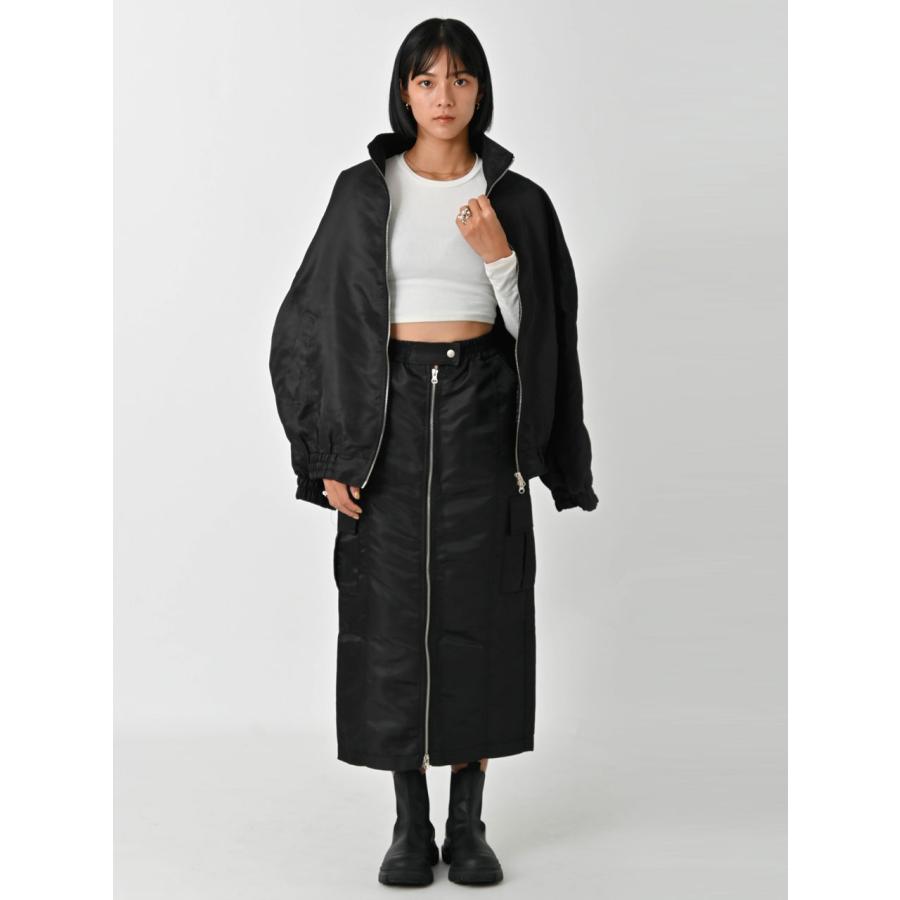 enof nylon skirt ナイロン　スカート　ブラック ENOF（イナフ）の「nylon skirt（スカート）」 - WEAR