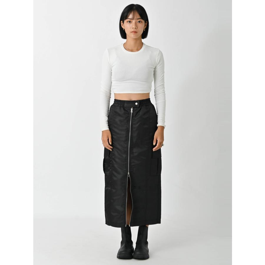 SALE60%OFF エギュゼ iGUISER ボトムス 24秋冬 double zip nylon skirt