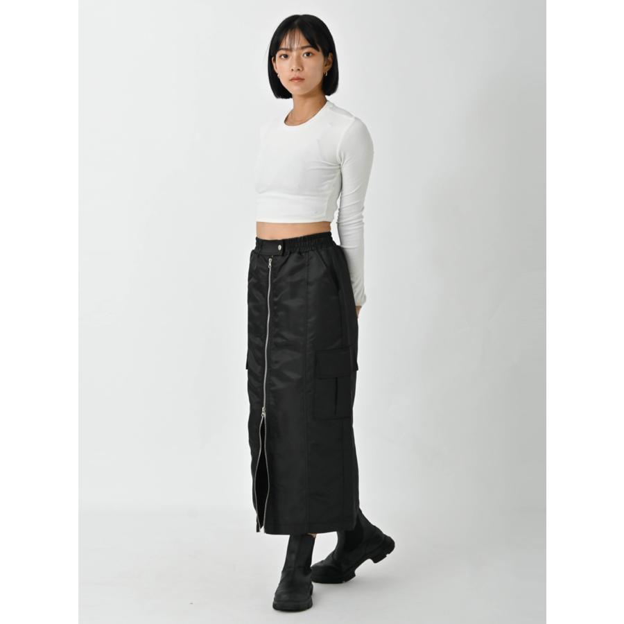 SALE60%OFF エギュゼ iGUISER ボトムス 24秋冬 double zip nylon skirt