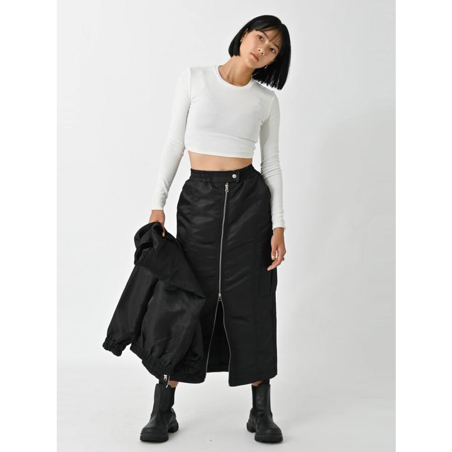 SALE60%OFF エギュゼ iGUISER ボトムス 24秋冬 double zip nylon skirt