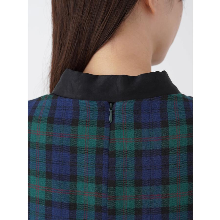 SALE60%OFF エギュゼ iGUISER ワンピース 24秋冬 check pattern dress チェックパターンドレス ロング丈 ノースリーブ チェック ig-ig036 |  | 15