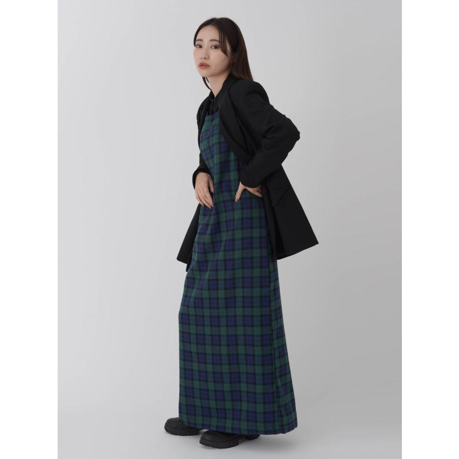 SALE60%OFF エギュゼ iGUISER ワンピース 24秋冬 check pattern dress チェックパターンドレス ロング丈 ノースリーブ チェック ig-ig036 |  | 02