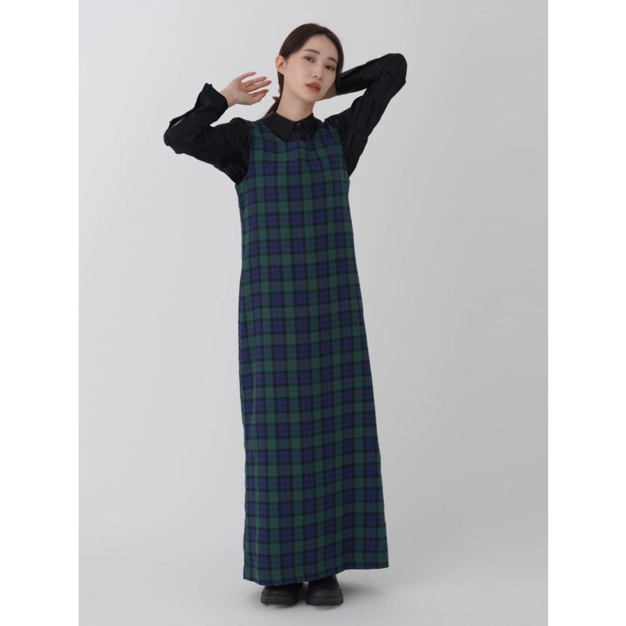 SALE60%OFF エギュゼ iGUISER ワンピース 24秋冬 check pattern dress チェックパターンドレス ロング丈 ノースリーブ チェック ig-ig036 |  | 06