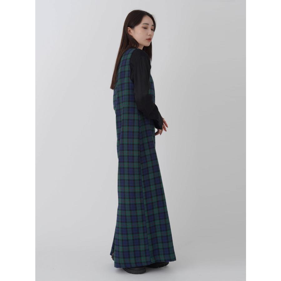 SALE60%OFF エギュゼ iGUISER ワンピース 24秋冬 check pattern dress チェックパターンドレス ロング丈 ノースリーブ チェック ig-ig036 |  | 07